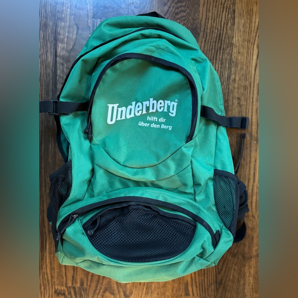 Rare Underberg Bitters Large Rucksack Backpack hiking pack *New*